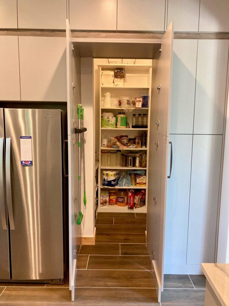 walk through kitchen pantry