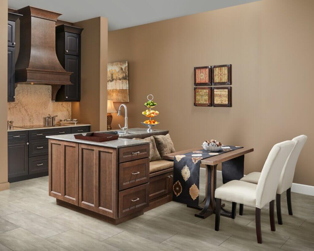 cherry cabinets in kitchen